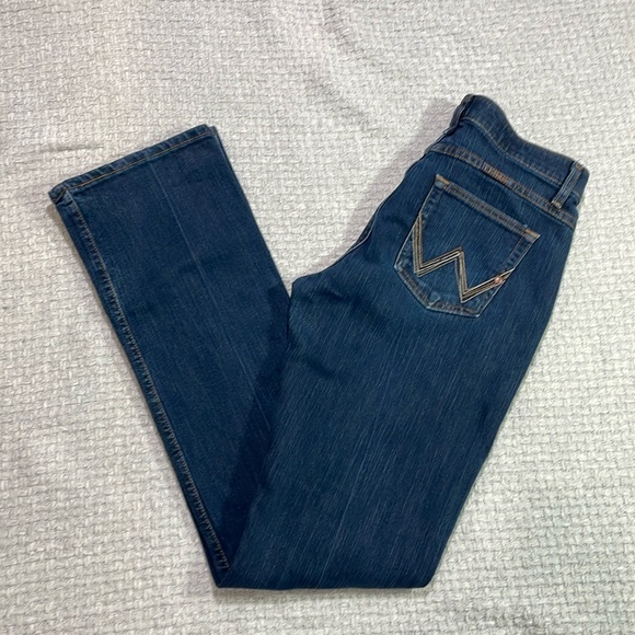 Wrangler Q-Baby No Gap Waistband Denim Jeans WRQ20DD Women’s Size 11/12 x 38 - Picture 3 of 13